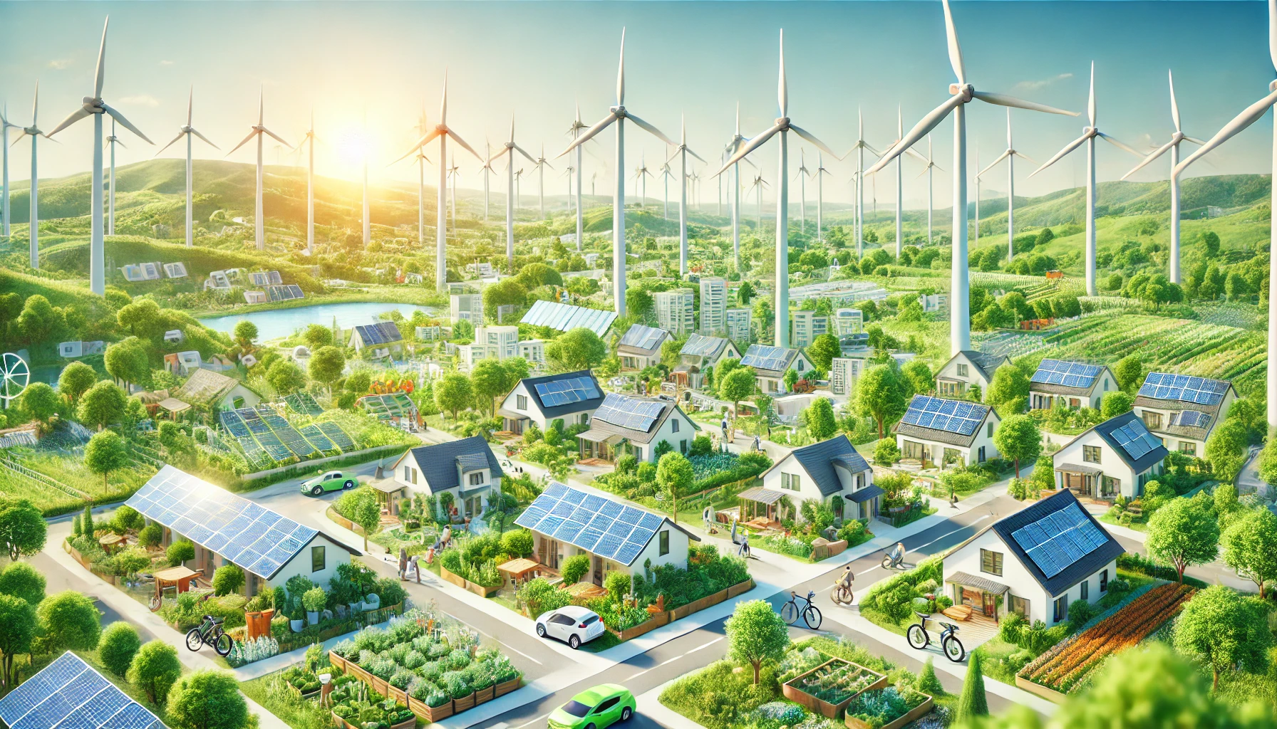 Wind power sustainable communities